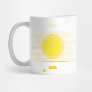 Lemon in a splash of juice Mug